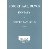 Robert Paul Block: Fantasy for Double Bass Solo