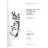 Jean-Marc Rollez: Mthode de contrebasse Bd. 1