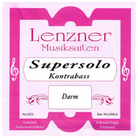 Lenzner 1310B Supersolo Satz Darmsaiten (mit umsponnenen A- und E-Saiten)