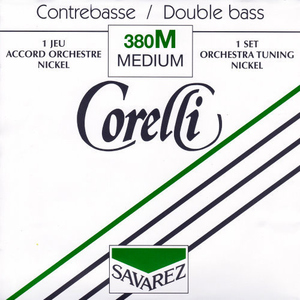 Corelli 380LM Orchester Bass Satz mit langer E Saite (210cm)