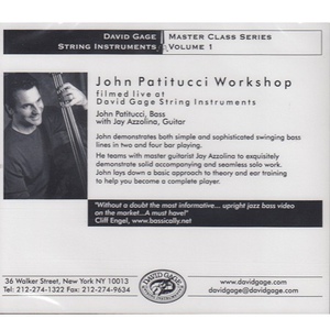 David Gage John Patitucci Masterclass DVD