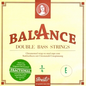 Presto Strings Presto Balance Fractional Bass Satz